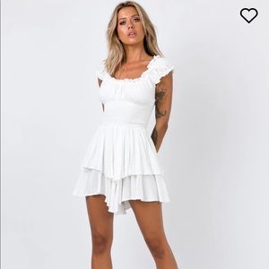 PRINCESS POLLY “LOVE GALORE” ROMPER IN WHITE🤍